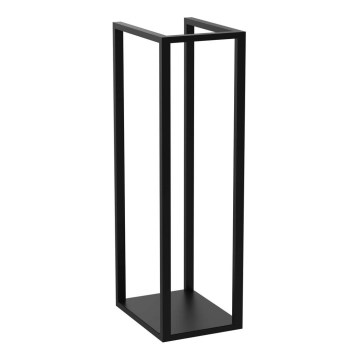 Support métallique pour bois 100x30 cm noir