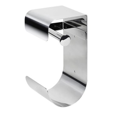 Support papier 12,5x26 cm inox/argenté
