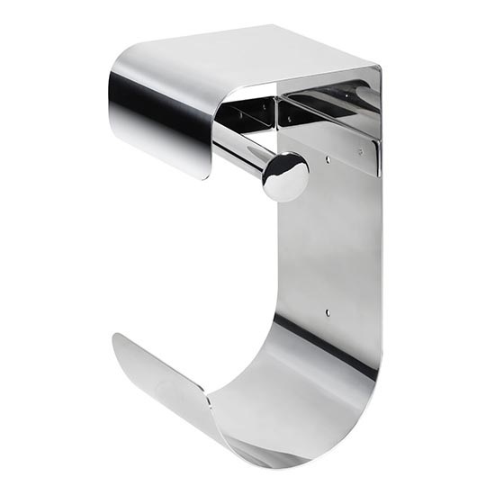 Support papier 12,5x26 cm inox/argenté