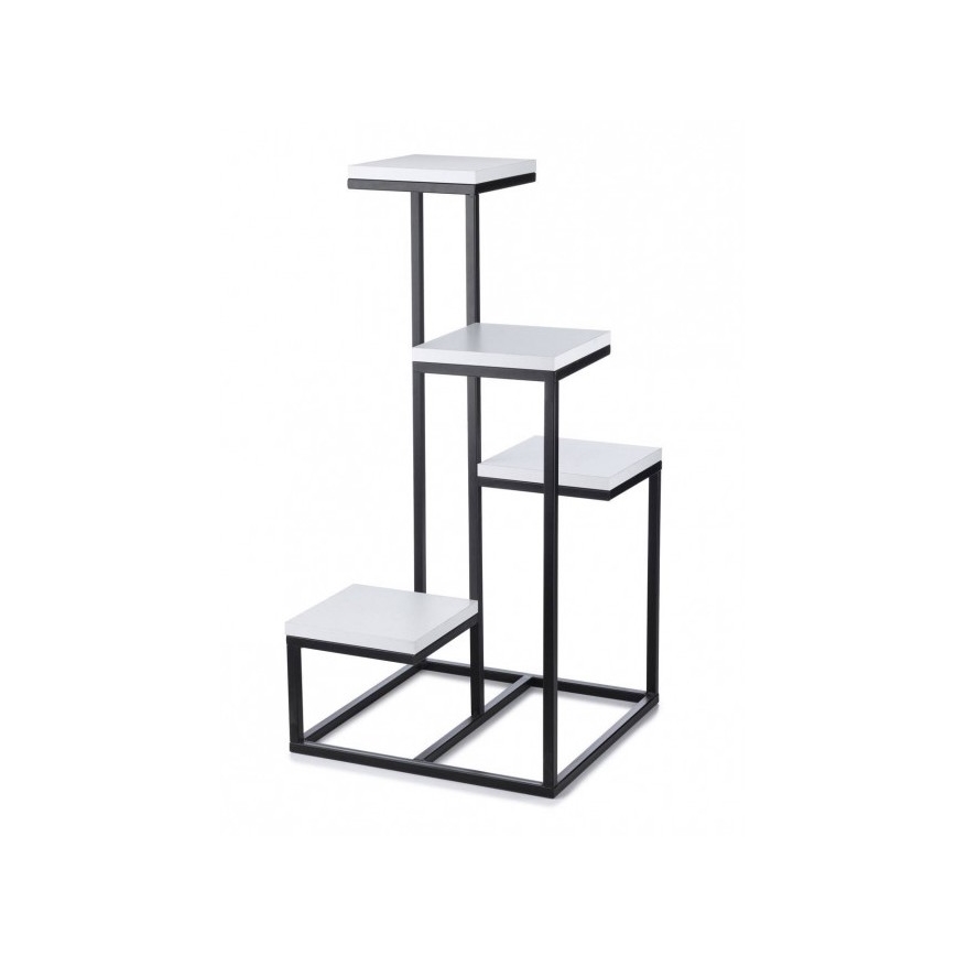 Support pot de fleur KASKADA 79x40 noir/blanc