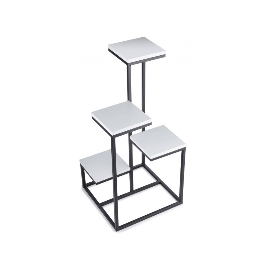 Support pot de fleur KASKADA 79x40 noir/blanc