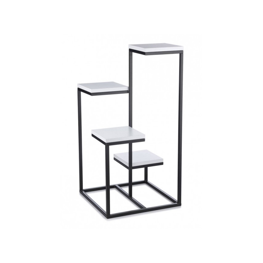 Support pot de fleur KASKADA 79x40 noir/blanc