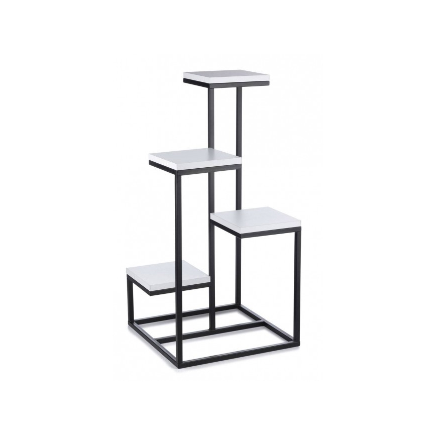 Support pot de fleur KASKADA 79x40 noir/blanc