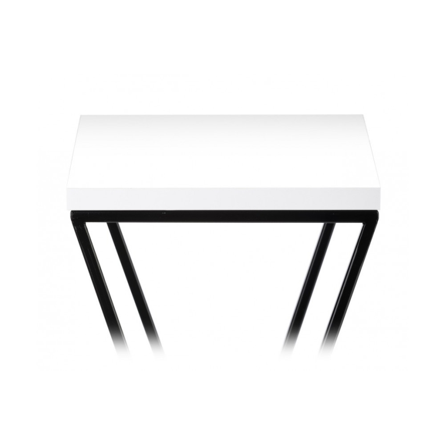 Support pot de fleur LOFT 100x24 cm noir/blanc
