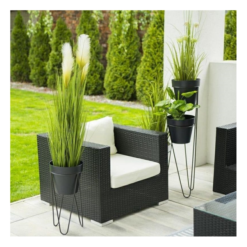 Support pot de fleur LOFT 50x30 cm noir