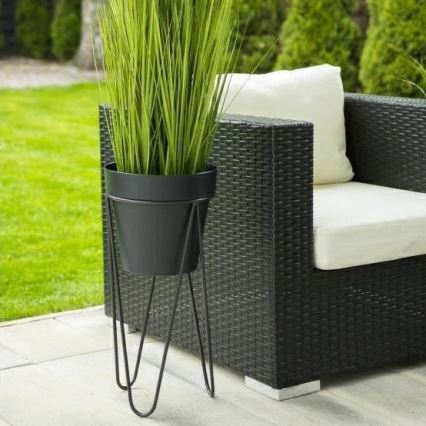 Support pot de fleur LOFT 50x30 cm noir