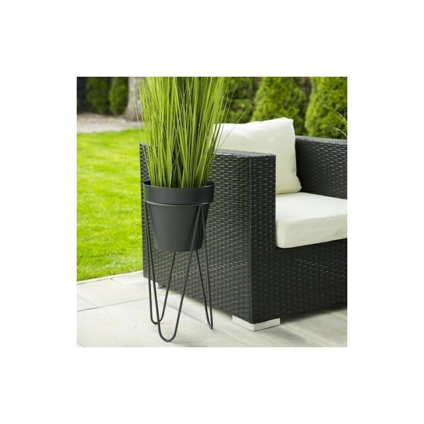 Support pot de fleur LOFT 50x30 cm noir