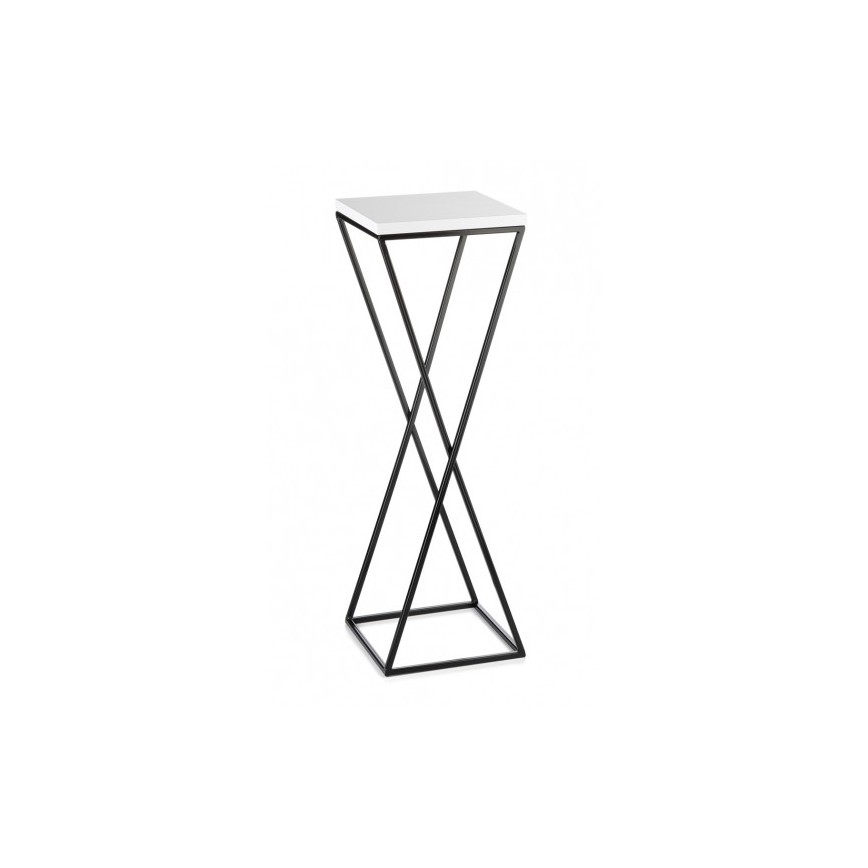 Support pot de fleur LOFT 70x24 cm noir/blanc