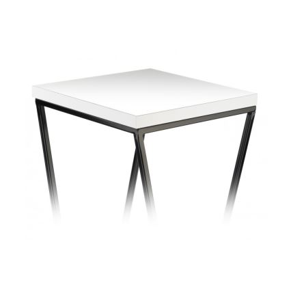 Support pot de fleur LOFT 70x24 cm noir/blanc
