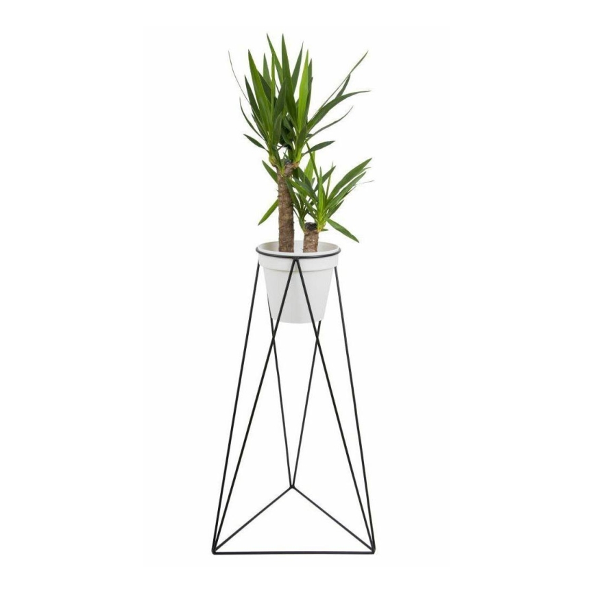 Support pot de fleur TRIANGL 90x50 cm noir