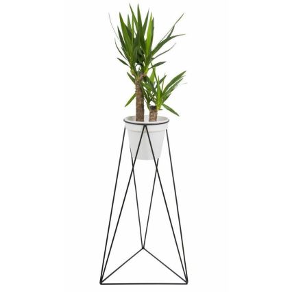 Support pot de fleur TRIANGL 90x50 cm noir