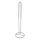 Support pour papier toilette 16x55,7 cm chrome brillant