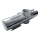 Support pour pommeau de douche 18,2x6 cm argenté