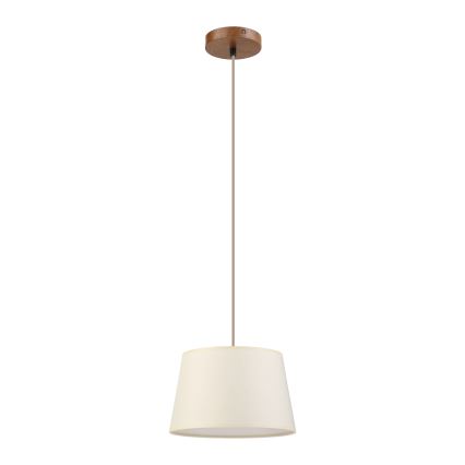 Suspension à câble AIDA 1xE27/15W/230V Ø 25 cm chêne/crème