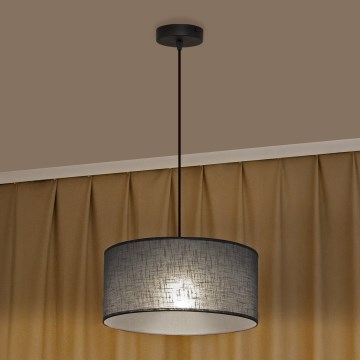 Suspension à câble ALBA 1xE27/15W/230V Ø 40 cm, gris