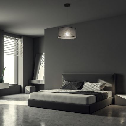 Suspension à câble ALBA 1xE27/15W/230V Ø 40 cm, gris