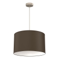 Suspension à câble ARDEN 1xE27/15W/230V Ø 40 cm beige/marron