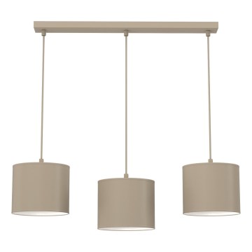 Suspension à câble ARDEN 3xE27/15W/230V beige