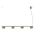 Suspension à câble AURA 4xGX53/10W/230V vert