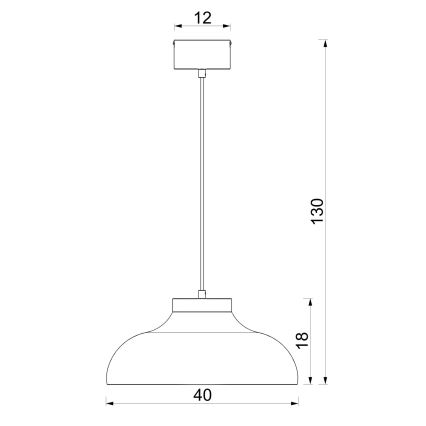 Suspension à câble BASCA 1xE27/15W/230V marron/beige
