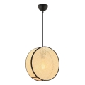 Suspension à câble BIG DRUM 1xE27/60W/230V beige/noir