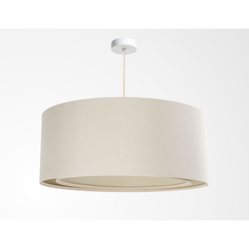 Suspension à câble BOHO TRINITI 1xE27/60W/230V Ø 50 cm crème