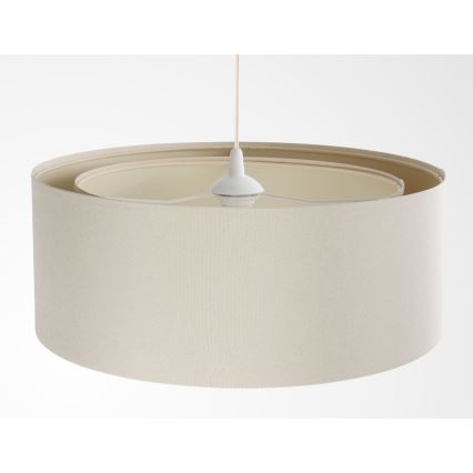 Suspension à câble BOHO TRINITI 1xE27/60W/230V Ø 50 cm crème