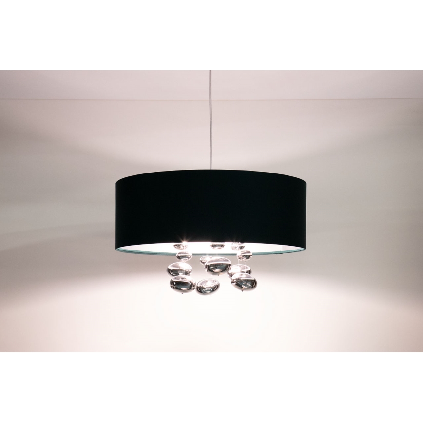 Suspension à câble BUBBLE 1xE27/60W/230V, diam. 40 cm, vert