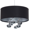 Suspension à câble BUBBLE 1xE27/60W/230V, Ø 50 cm, noir