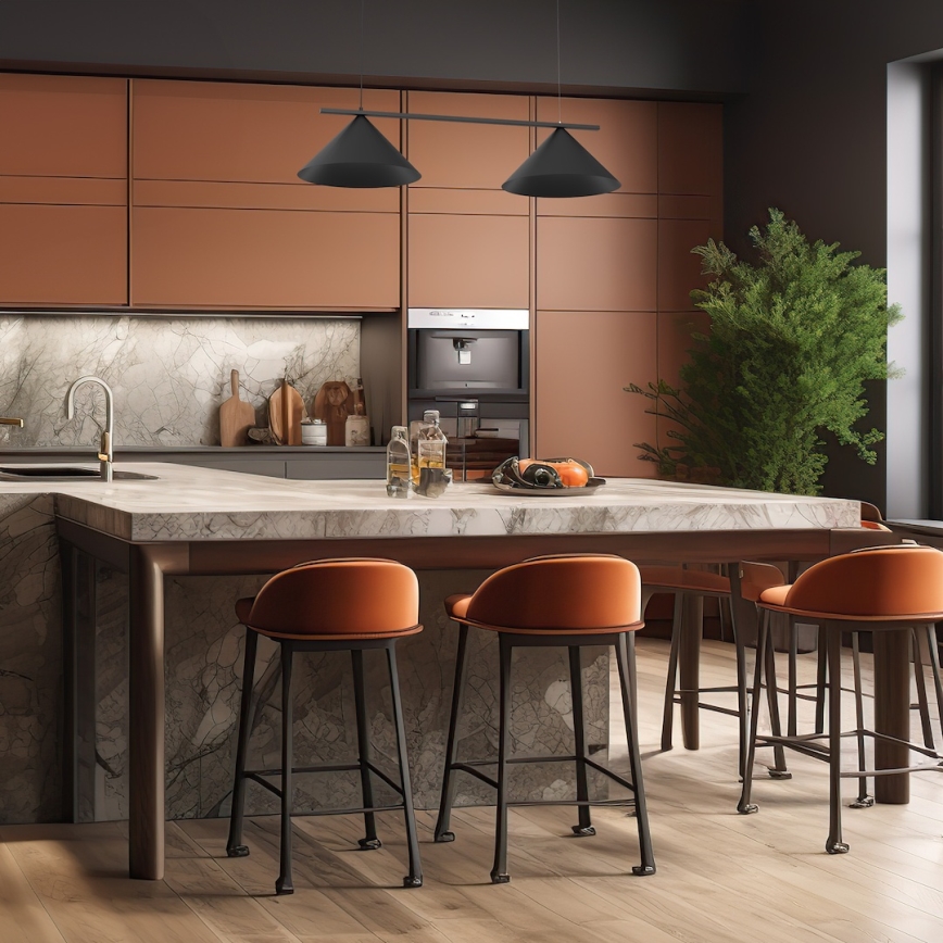 Suspension à câble CAPITAL 2xGX53/15W/230V noire