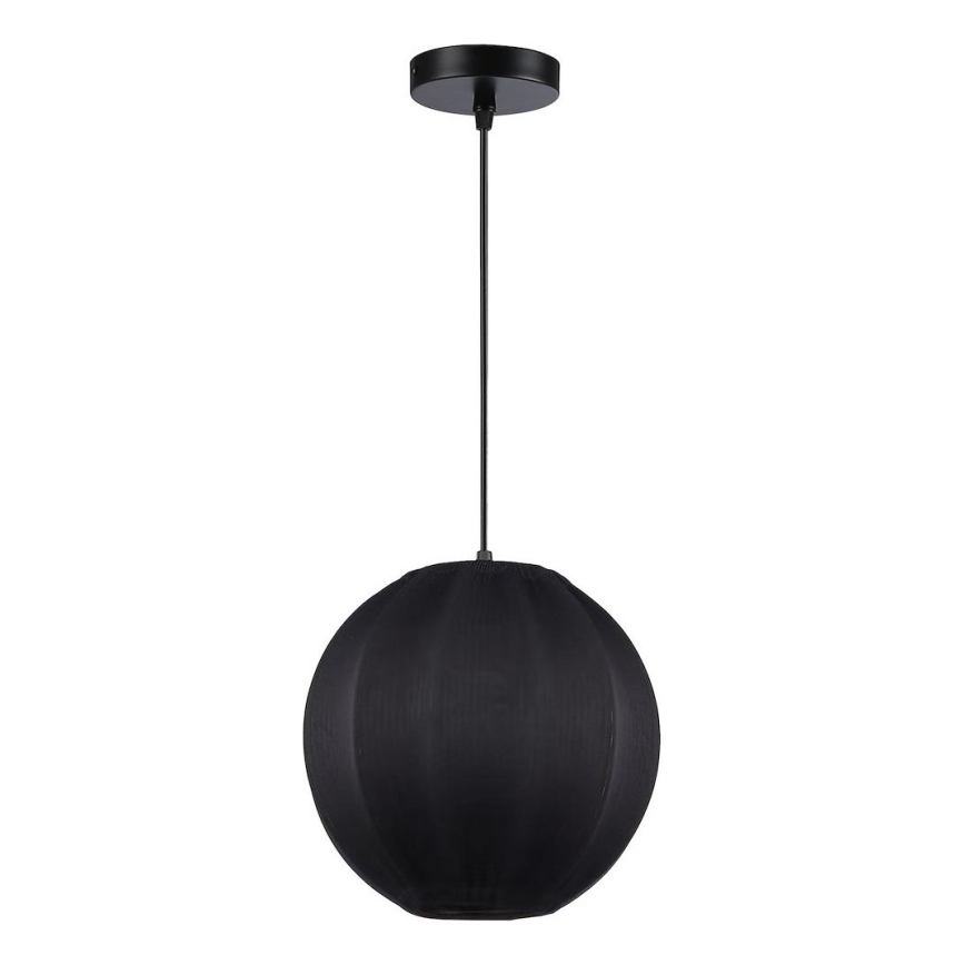 Suspension à câble DANA 1xE27/15W/230V Ø 25 cm noir