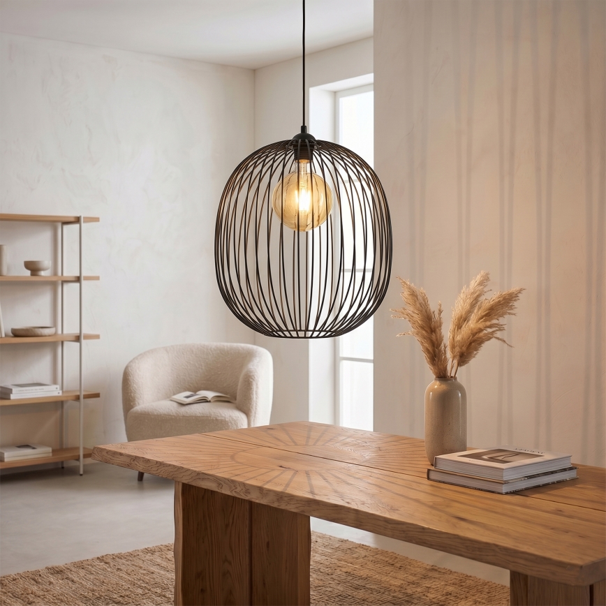 Suspension à câble DESTELLO 1xE27/15W/230V Ø 32 cm noir