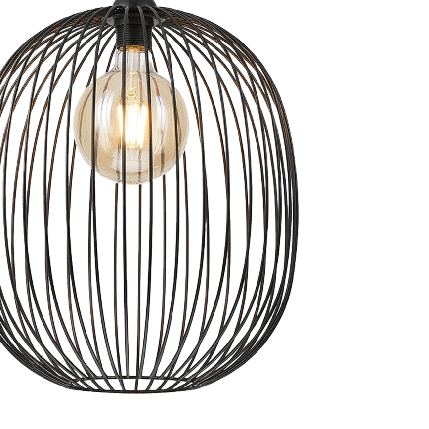 Suspension à câble DESTELLO 1xE27/15W/230V Ø 32 cm noir