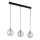 Suspension à câble DEVI 3xE27/15W/230V noir/fumé