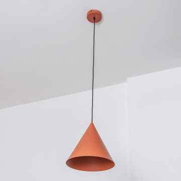 Suspension à câble ETNA 1xE27/15W/230V Ø 18,5 cm orange
