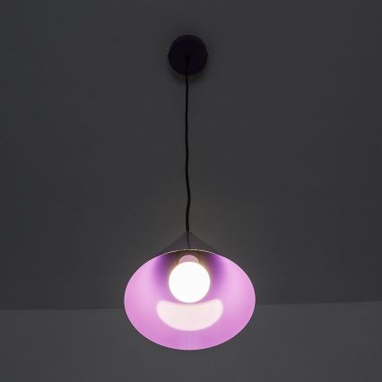 Suspension à câble ETNA 1xE27/15W/230V Ø 18,5 cm violet