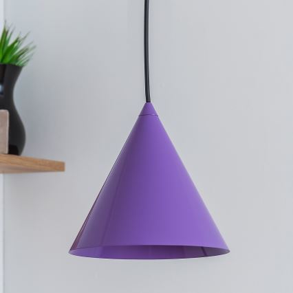 Suspension à câble ETNA 1xE27/15W/230V Ø 18,5 cm violet