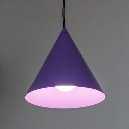 Suspension à câble ETNA 1xE27/15W/230V Ø 18,5 cm violet