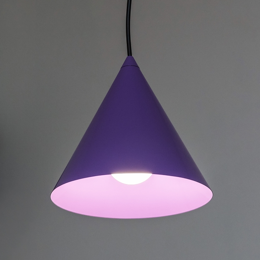 Suspension à câble ETNA 1xE27/15W/230V Ø 18,5 cm violet