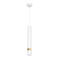 Suspension à câble JOKER 1x GU10 / 25 W / 230 V blanc/doré