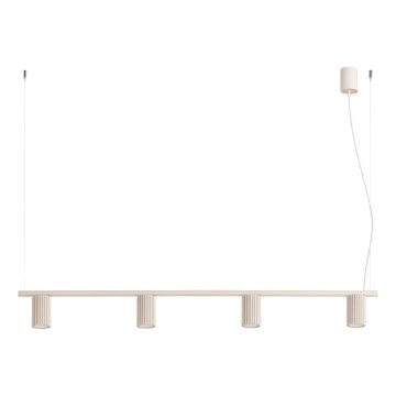 Suspension à câble KARBON 4xGU10/10W/230V crème