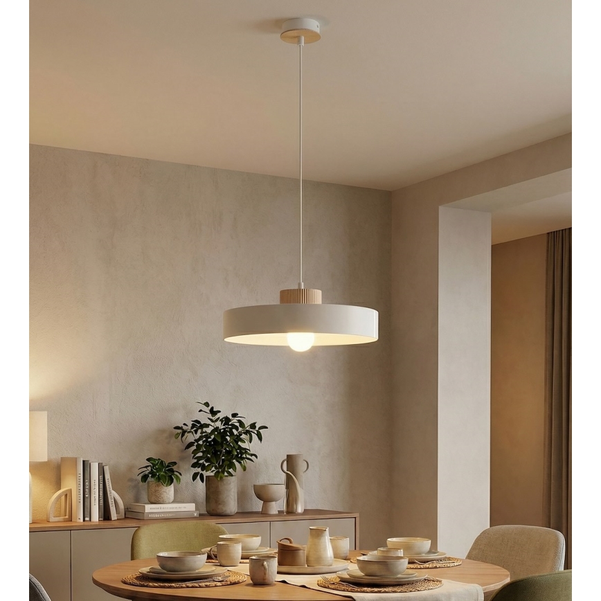 Suspension à câble KIVI 1xE27/15W/230V blanche