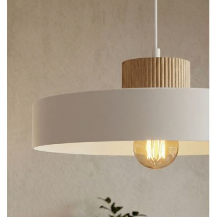 Suspension à câble KIVI 1xE27/15W/230V blanche