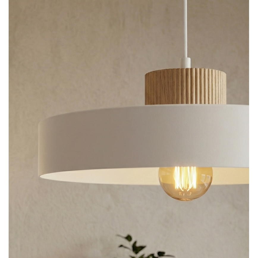 Suspension à câble KIVI 1xE27/15W/230V blanche