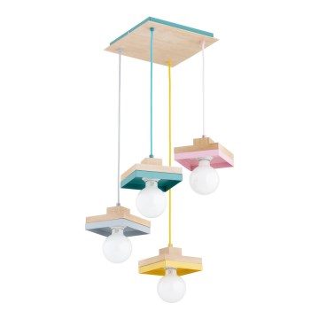 Suspension à câble MIKO 3xE27/15W/230V multicolore