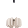 Suspension à câble MULA 1xE27/15W/230V Ø 45 cm crème