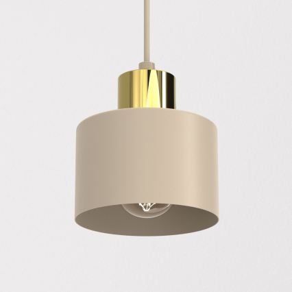 Suspension à câble PARKLA 1xE27/15W/230V beige/doré