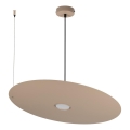 Suspension à câble PIATTO 1 x culot GX53/15W/230V, diam. 55 cm, beige