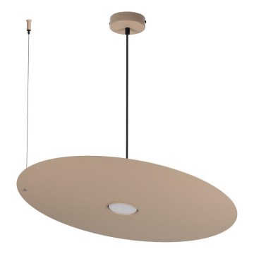 Suspension à câble PIATTO 1 x culot GX53/15W/230V, diam. 55 cm, beige