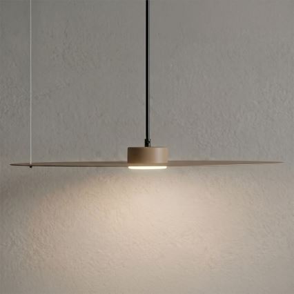 Suspension à câble PIATTO 1 x culot GX53/15W/230V, diam. 55 cm, beige